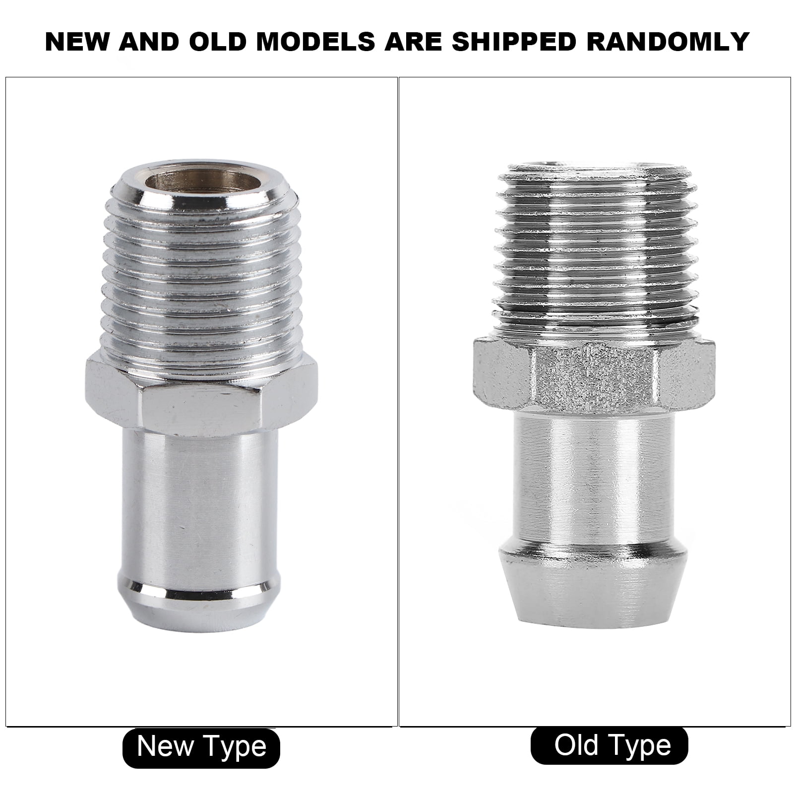 Car Threaded Joint, 1/2'' NPT 5/8'' Hose Barb Metal Fitting Intake