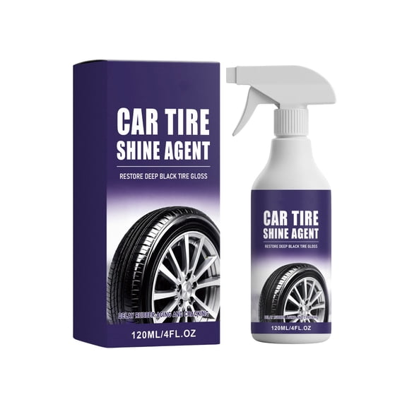 Car Tire Brightener Foam Cleaner 120Ml Rubber Maintenance Shine