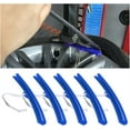 thumbnail image 1 of Car Tire Changing Rim Protector, 5 Pcs Wheel Changing Rim Savers, 15cm Auto Tire Changer Guard Edge Saver Tool, Fixing Tyre Rim Protective Cover, Car Accessories for Motorcycle, SUV (Blue), 1 of 5