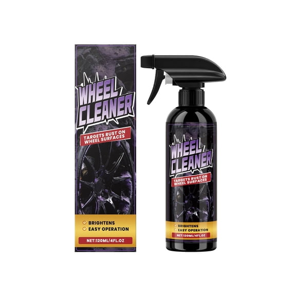 Car Tire Cleaner And Shine Kit 120Ml 4.06 Fl Oz 1Pc Tire Brightener Maintenance Solution For Cleaning Dirt Grime From Tire Sidewalls 0.35 Lb