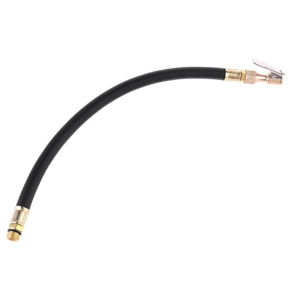 Car Tire Inflator Hose 1/4" Fast Self-locking Chuck Pressure Gauge Air Hose Tube