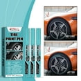 Car Tire Paint Pens Multicolor Coloring Longlasting DIY Oilbased