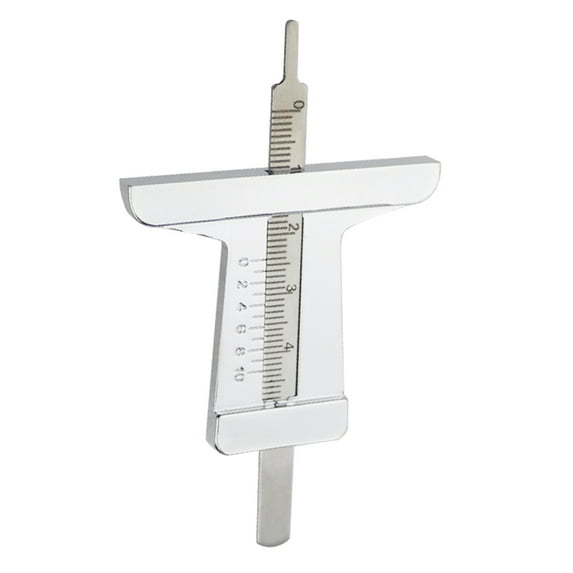 Car Tire Pattern Measuring Ruler Mini Stainless Steel Inspection Ruler ...