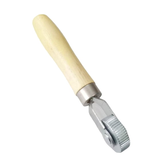 Car Tire Repair Compaction Roller, Tire Repair Tool, Wooden Handle, Wheel, Tire Pressure, and Artifact