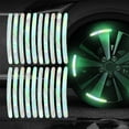 thumbnail image 1 of Car Tire Rim Reflective Sticker Night Warning Strip Motorcycle Bike Wheel Decals Stickers 20Pcs Auto Reflector Hub, 1 of 7