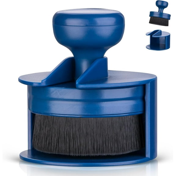 Car Tire Shine Applicator,Vegan Tire Shine Brush with Stand for Auto Detailing Cleaning Service,Blue