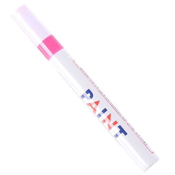 Car Tire Touch Up Paint Pen, Oil-Based Marker Pen, Metal Paint Pen for Car Tires Water-Resistant Quick Dry 1ml, Pink