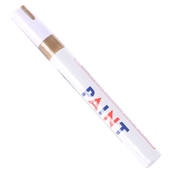 Car Tire Touch Up Paint Pen, Zzbeans Oil Based Marker Pen, Metal Paint Pen Water Resistant Quick Dry for Custom Tire Designs, Gold