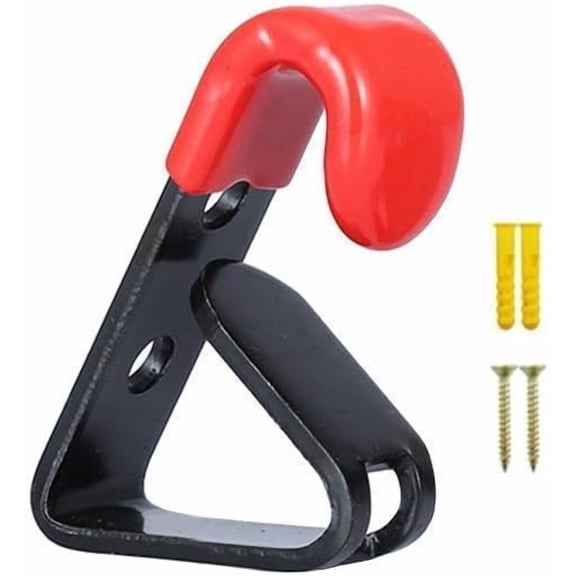 Car Tire Wheel Hub Hook Set 5Pcs Red, Metal Display Storage Hooks for Garage Wall Mount, Fits 13-22 Inch Rims
