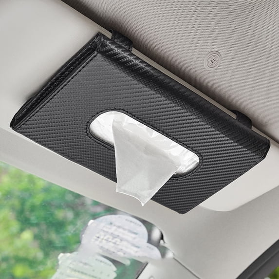 Car Tissue Holder, Car Sun Visor Napkin Case, Multifunctional PU ...