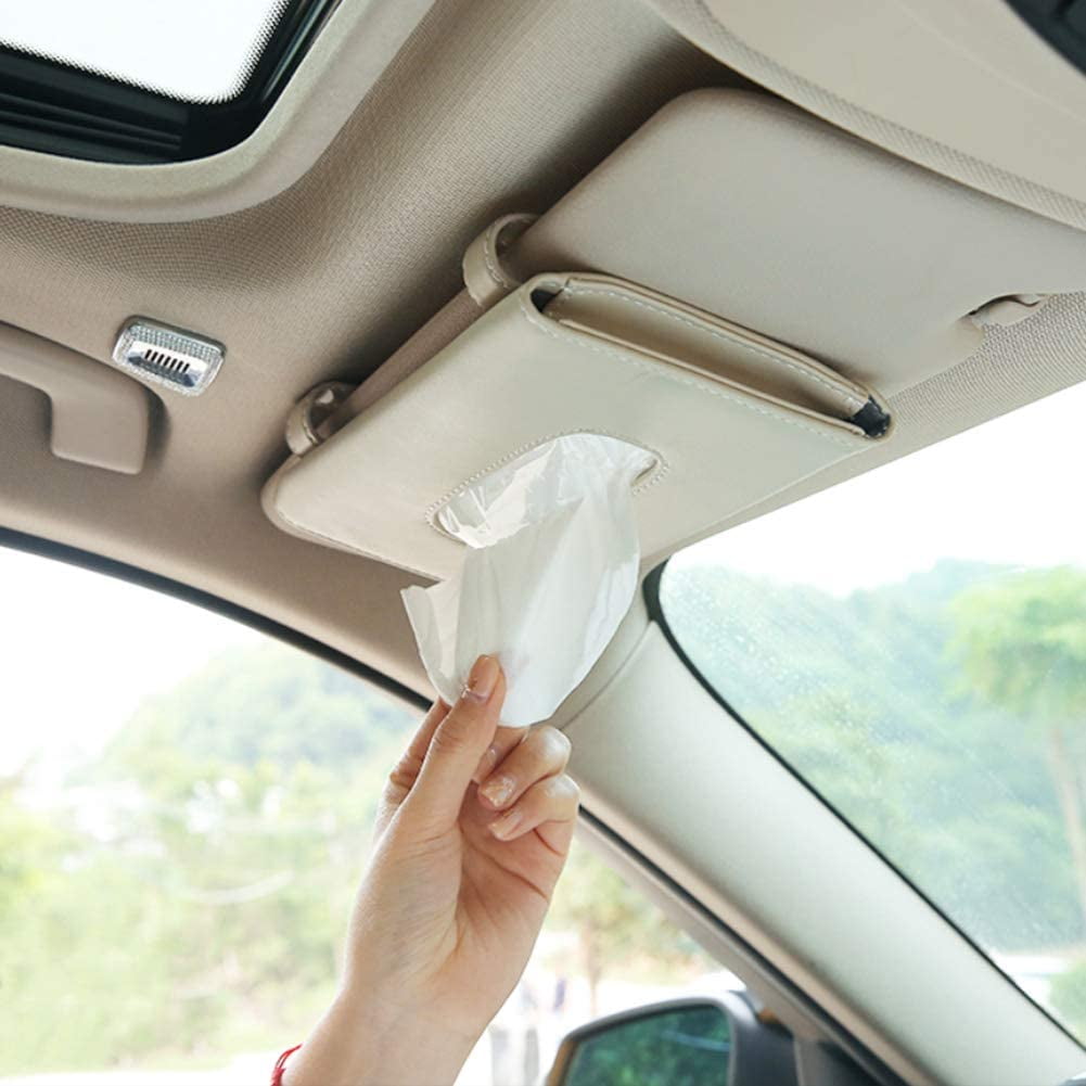 Car Tissue Holder, Sun Visor Mask Holder For Car, Mask Dispenser