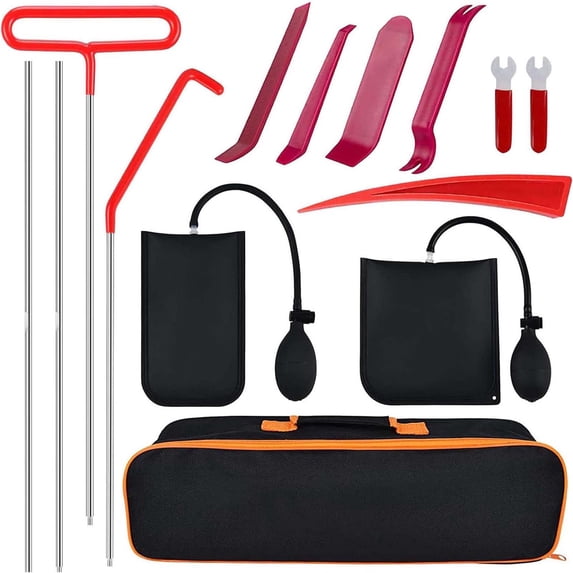 Car Tool Kit | Auto Dent Repair & Interior Removal Set | Multifunctional Stainless Steel Wedge | Heavy Duty Fifth Wheel Pin Puller | For Truck Drivers & Mechanics | 1 Pc