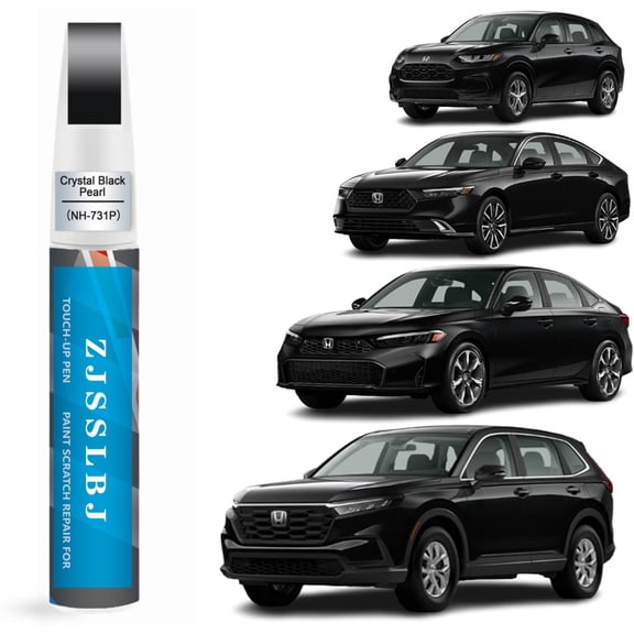 Car Touch Up Paint(Crystal Black Pearl(NH-731P)) for Honda, Car Paint Scratch Repair Kit, Quick & Easy Solution to Repair, 2 in 1 Scratch Remover Pen with Color-Matched