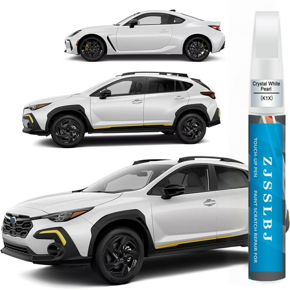Car Touch Up Paint(Crystal White Pearl(K1X)) for SUBARU, Car Paint Scratch Repair Kit, Quick & Easy Solution to Repair, 2 in 1 Scratch Remover Pen with Color-Matched