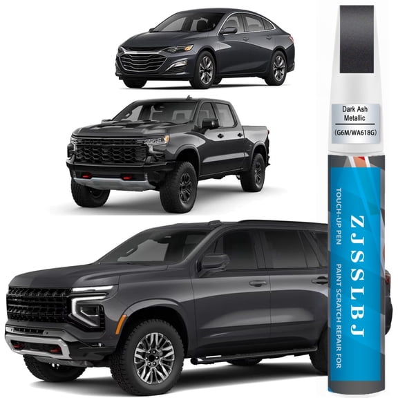 Car Touch Up Paint(Dark Ash Metallic(G6M/WA618G)) for Chevrolet, Car Paint Scratch Repair Kit, Quick & Easy Solution to Repair, 2 in 1 Scratch Remover Pen