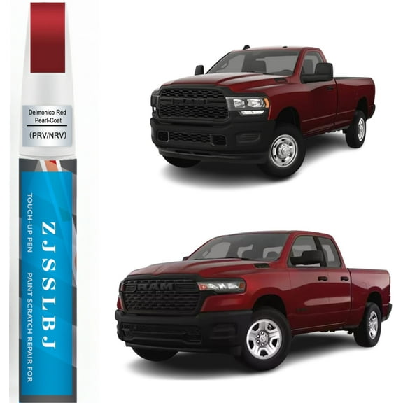 Car Touch Up Paint(Delmonico Red Pearl-Coat(PRV/NRV)) for Dodge Ram, Car Paint Scratch Repair Kit, Quick & Easy Solution to Repair, 2 in 1 Scratch Remover Pen