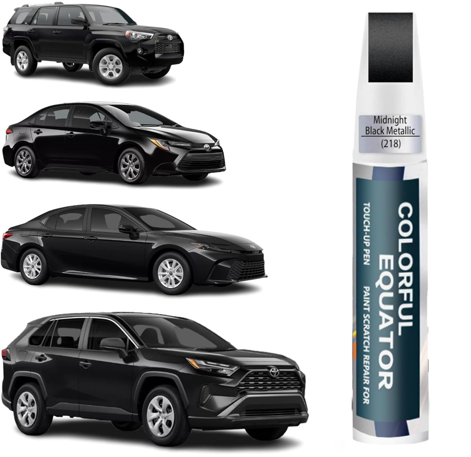 Attitude/Midnight Black Metallic Touch Up Paint for Toyota, Car Paint Pen Scratch Repair Two-In-One Touch Up Paint, Premium Car Scratch Remover for Deep Scratches