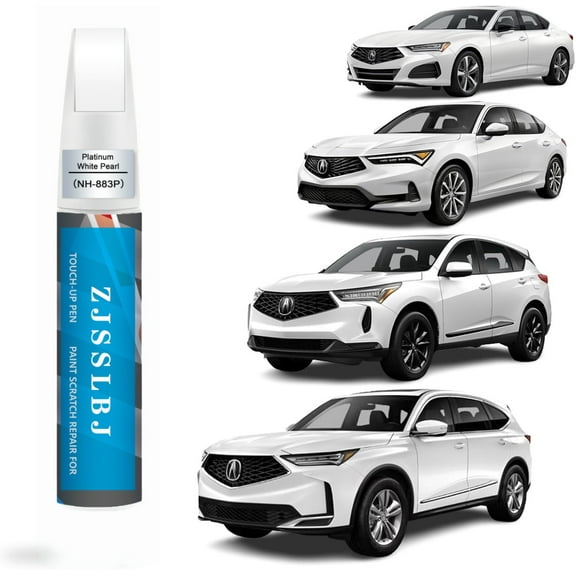 Car Touch Up Paint(Platinum White Pearl(NH-883P)) for Acura, Car Paint Scratch Repair Kit, Quick & Easy Solution to Repair, 2 in 1 Scratch Remover Pen with 2PCS Disposable Micro Applicators