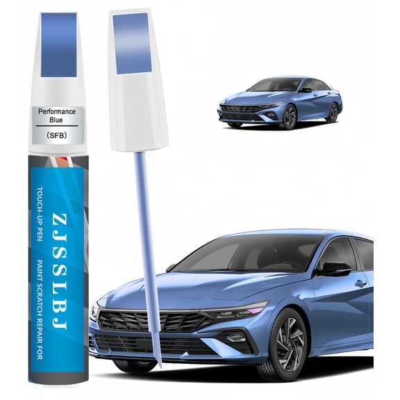 Car Touch up Paint(SFB Performance Blue) Compatible with Hyundai, Car Paint Pen Scratch Repair Two-In-One Touch Up Paint, Premium Car Scratch Remover for Deep Scratches
