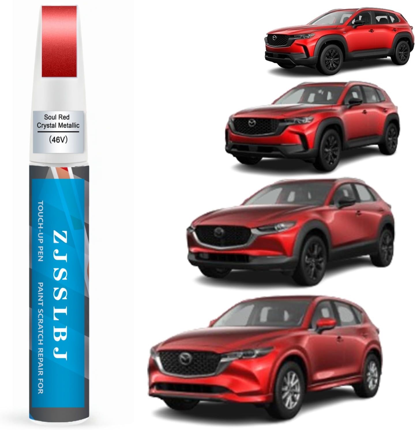 46v Color Car Touch Up Paint(Soul Red Crystal Metallic(46V)) for Mazda, Car Paint ...