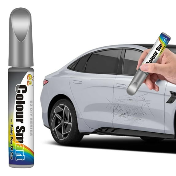 5pcs Car Touch-Up Paint, Car Paint Scratch Repair Pen, Universal Color Touch-Up Paint Pen, Various Car Touch-Up Paint (Silver)