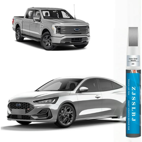 Car Touch Up Paint(Iconic Silver Metallic(JS)) for Ford, Car Paint Scratch Repair Kit, Quick & Easy Solution to Repair,