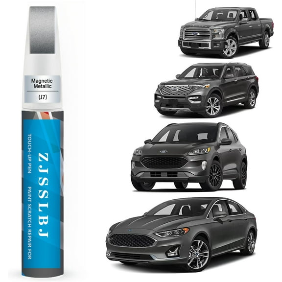 Car Touch Up Paint(Magnetic Metallic(J7)) for Ford, Car Paint Scratch Repair Kit, Quick & Easy Solution to Repair, 2 in 1 Scratch Remover Pen