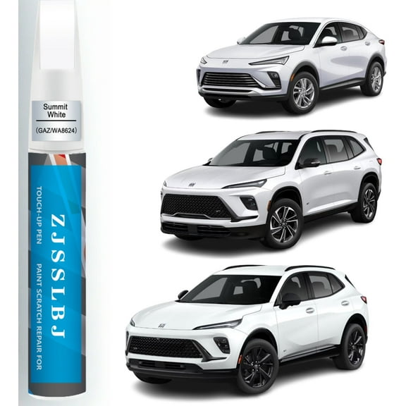 Car Touch Up Paint(Summit White(GAZ/WA8624)) for Buick, Car Paint Scratch Repair Kit, Quick & Easy Solution to Repair, 2 in 1 Scratch Remover Pen