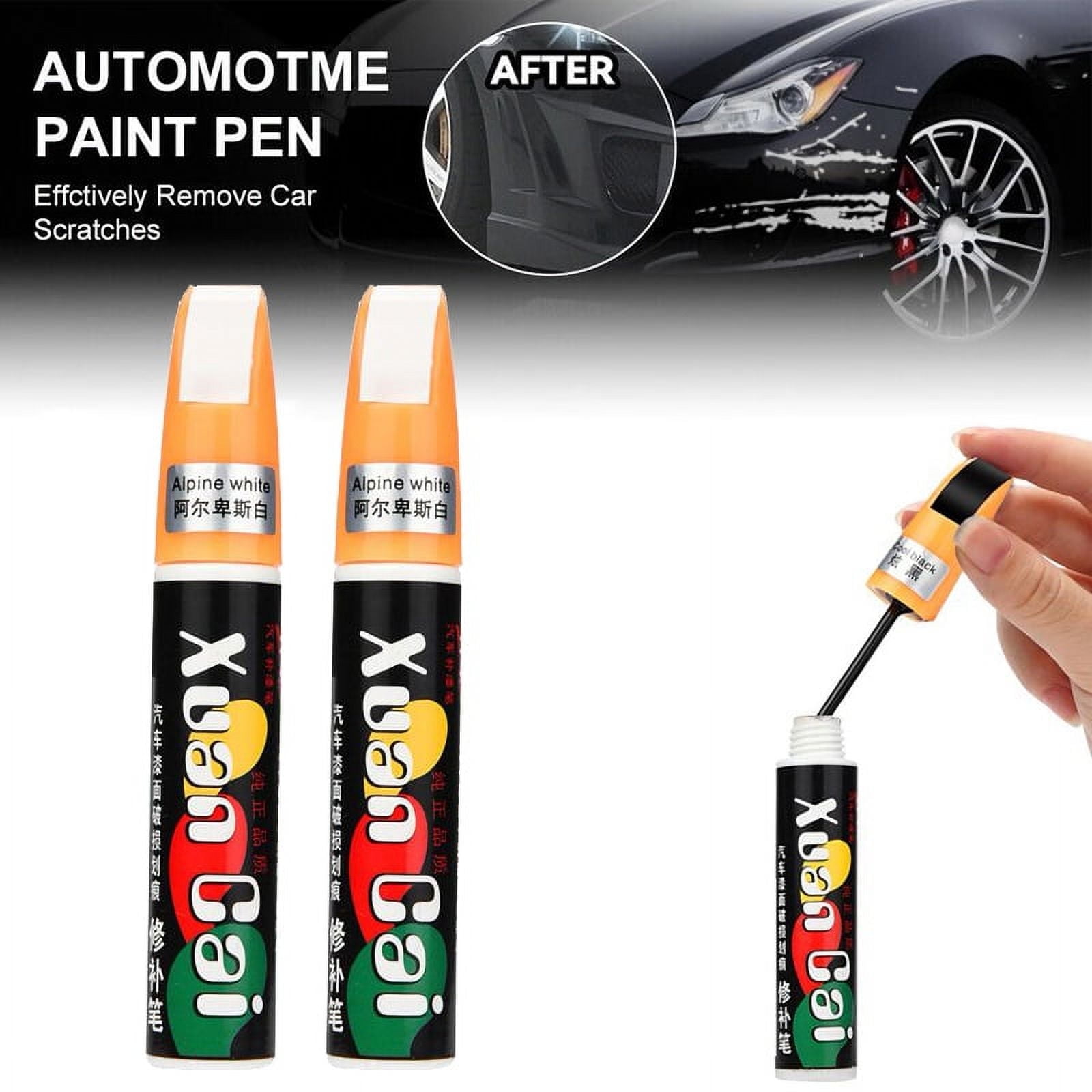 Car Touch-Up Pen Scratch Repair Agent Silver Gray Car Auto Paint Pen Coat  Scratch Clear Repair Remover Applicator Non-Toxic Durable Tool New 