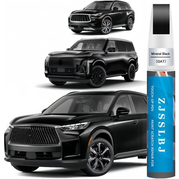 Car Touch up Paint(GAT Mineral Black) Compatible with INFINITI, Car Paint Pen Scratch Repair Two-In-One Touch Up Paint,