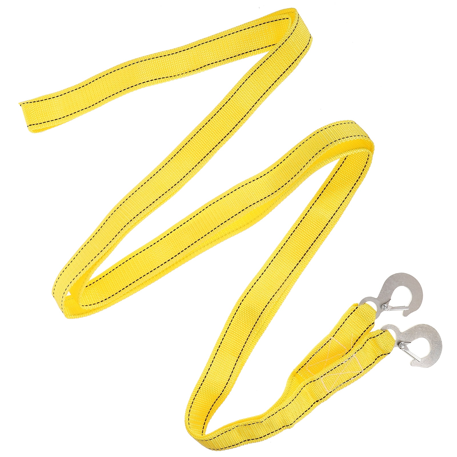 Car Tow Rope Tow Straps Heavy Duty with Hooks Pull Cord Short Tie down
