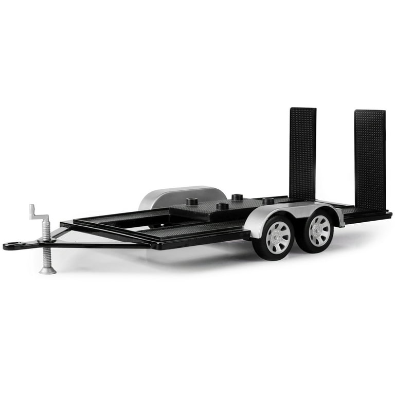 Motormax 1/18 Scale Diecast Model Toy Flatbed Car Trailer with 