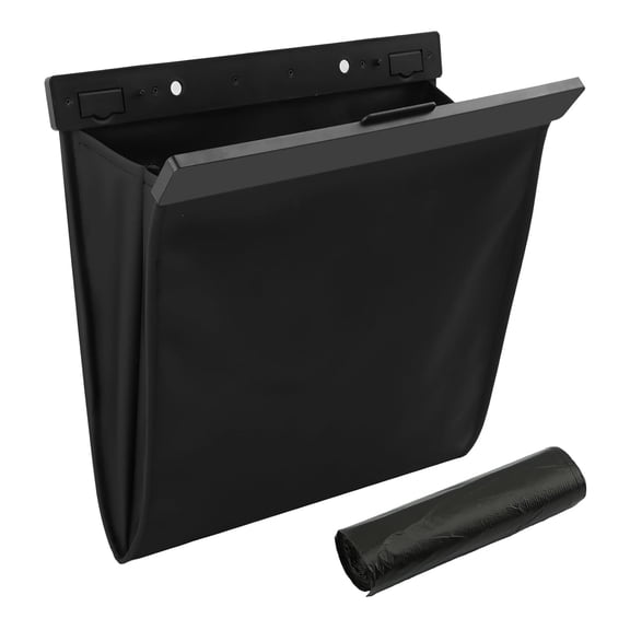 Car Trash Bag, Foldable Car Garbage Can Bin and Storage Bag Hanging Ca-r Trash Bag for Front Back Seat Multi-Purpose Suspended for Sedans, SUVs & Trucks(Color:Metal)