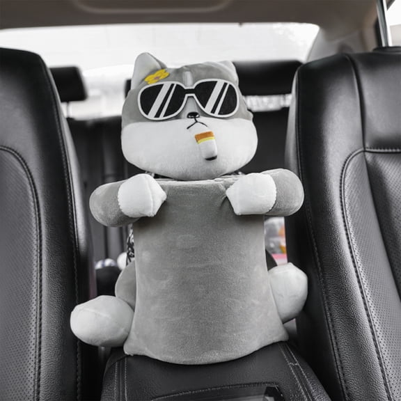 Car Trash Bin Armrest Organizer Multifunctional Tissue Holder Vehicle Interior Storage Container Leakproof Odor Control Car Seat Gap Storage Unit Universal Cab Door Pocket Organizer Auto Interior