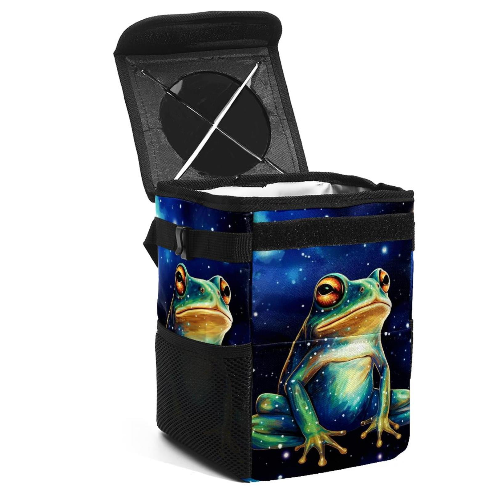 Car Trash Bin Foldable with Lid, LeakProof, Hanging Storage Bag