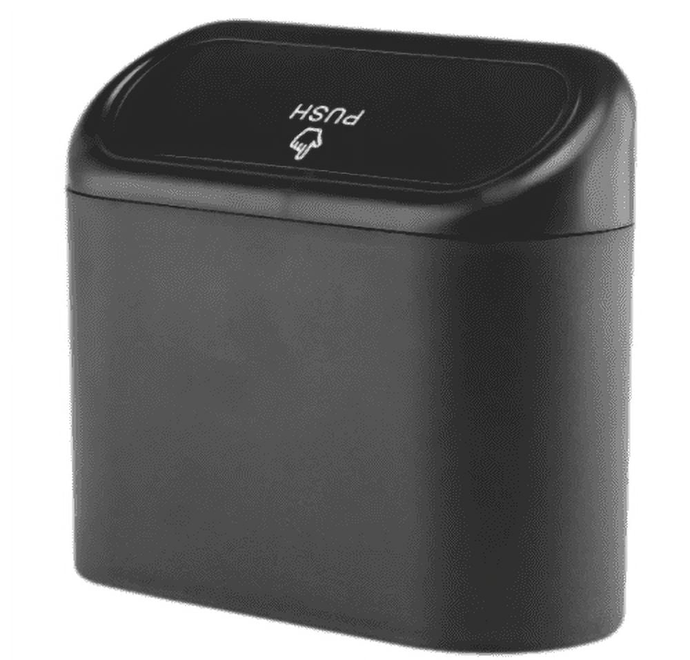 Car Trash Bin with Lid Multipurpose Trash Can Mini Leak Proof