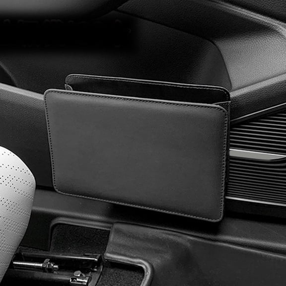 Car Trash Can Car Door Storage Box Foldable Seat Back Hanging Storage Bag Trash
