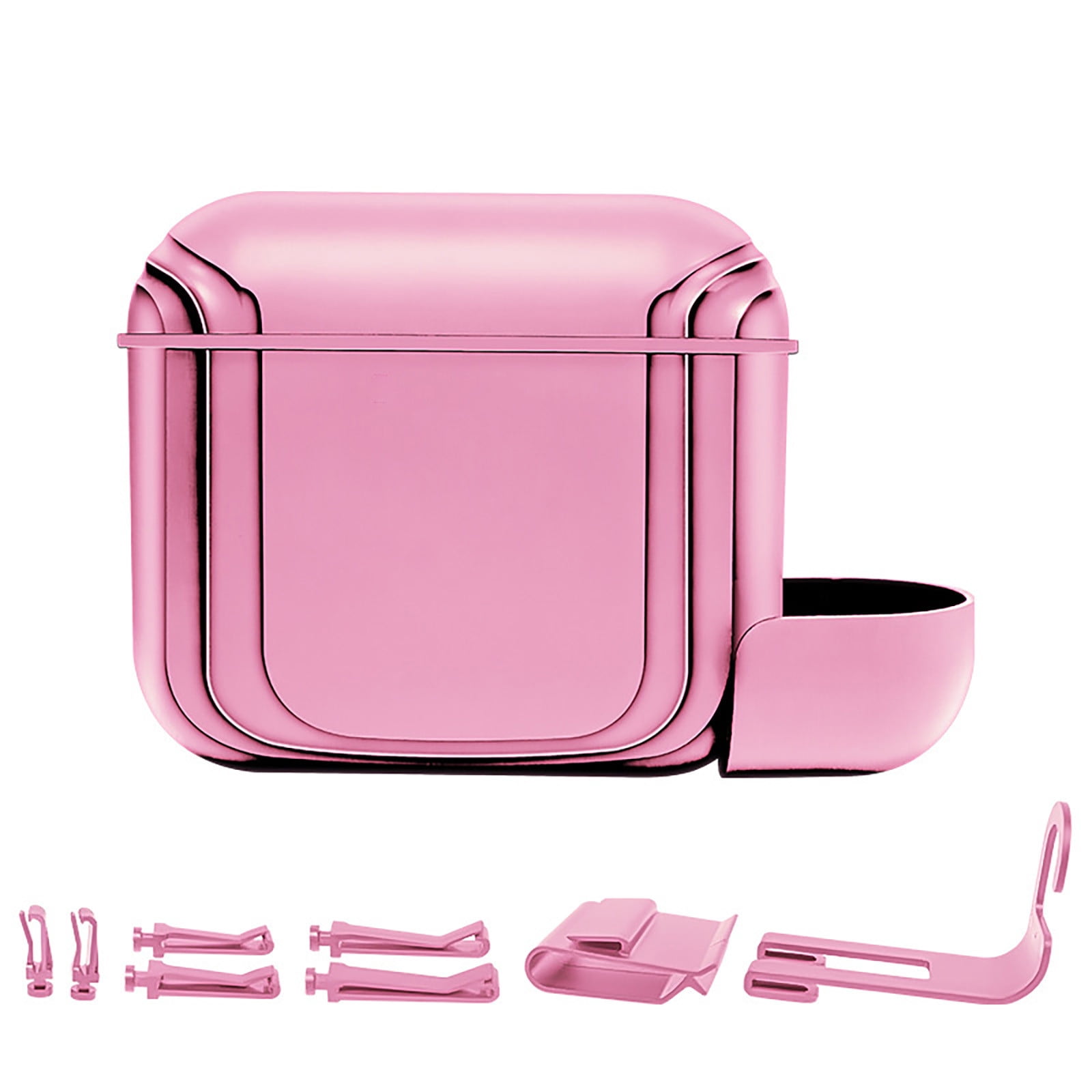 NBTEPEM Bling Pink Car Trash Can With Lid - 2 Pack, Mini Auto Garbage Can With 60 Trash Bags Automotive Garbage Container Bin Bling Car Accessories Trash Can For Women Pink Diamond P 365446902 - View #2