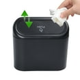 thumbnail image 1 of Car Can with Lid, Mini Auto Dustbin Garbage Organizer for Car,Home, Office - Compact Waste Bin for Front & Back Seat,Portable Storage Solution for Auto,Bedroom, Office, and Travel Accessories, 1 of 9