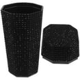 thumbnail image 1 of Car Trash Can Mini Recycling Bin Storage Bag Rhinestones Abs, 1 of 6