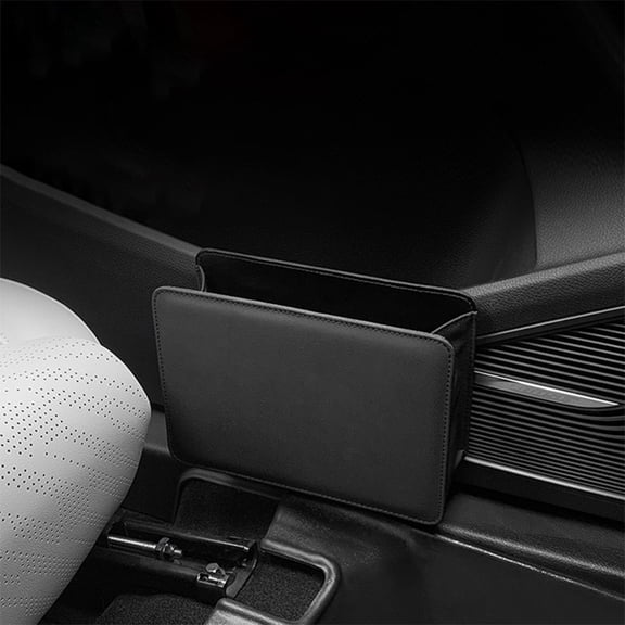 Car Trash Can Multipurpose Car Hanging Storage Foldable Trash Can Door Pocket Back Seat Hanging Bin, Waterproof Leak-Proof Auto Trash Bin, Interior Storage Solution for Drinks Snacks Garbage