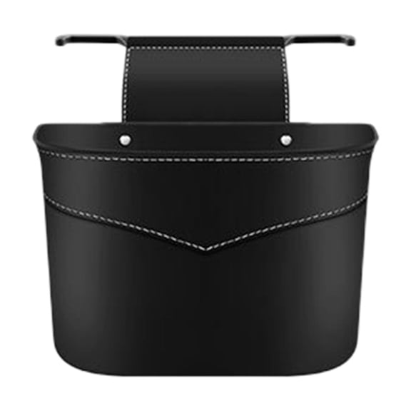 Car Trash Can for Seat Headrest - Mini Leak Proof Vehicle Hanging Trash Can, Multi-Purpose Auto Garbage Bin & Storage Organizer, Car Accessories (Black)