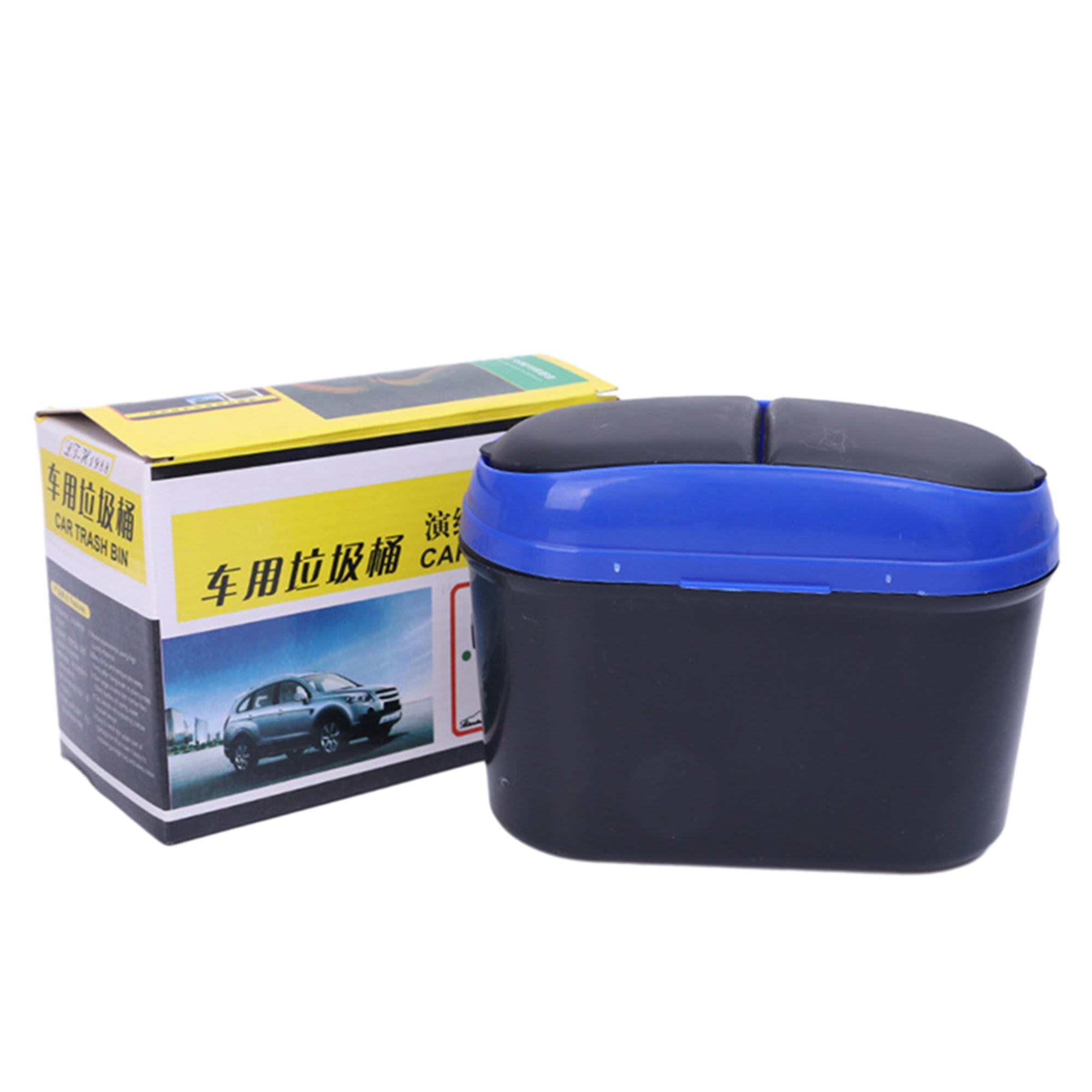 Car Trash Can with Lid Mini Auto Dustbin Universal Car Garbage Bin