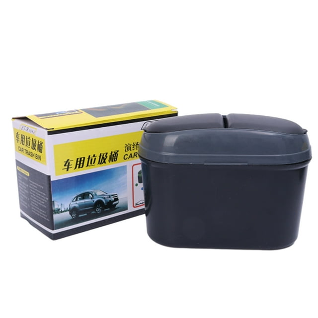 Car Trash Can with Lid Mini Auto Dustbin Universal Car Garbage Bin
