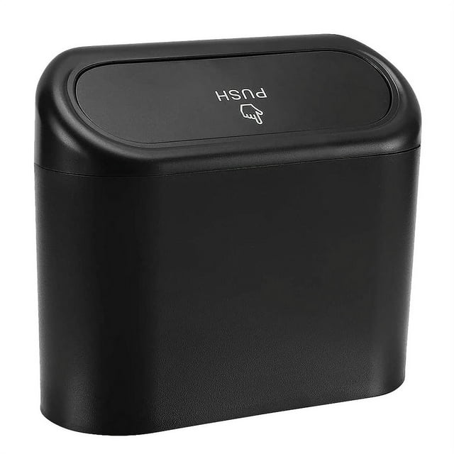 Car Trash Can with Lid Mini Vehicle Trash Bin Car Dustbin Garbage