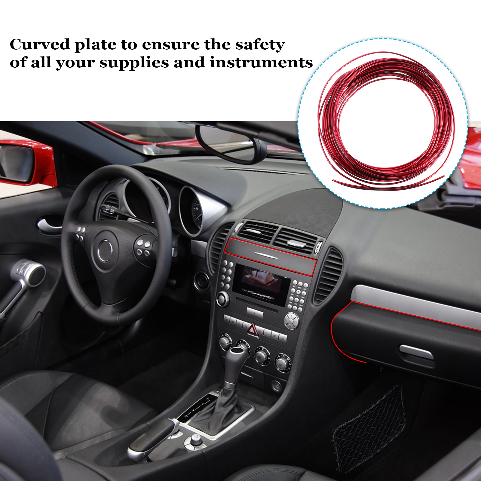 Car Trim 1 Set Car Trim Interior Strips Car Gap Fillers Moulding Line Decor Accessory 10M