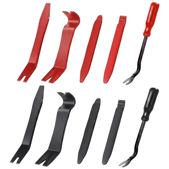 Car Trim Removal Tool 10Pcs Automotive Mechanic Kit Scratch-Free Plastic Pry Pieces Heavy Duty Trim Panel Removal Tool For Car Interior Door Panel Dashboard Fastener Clip