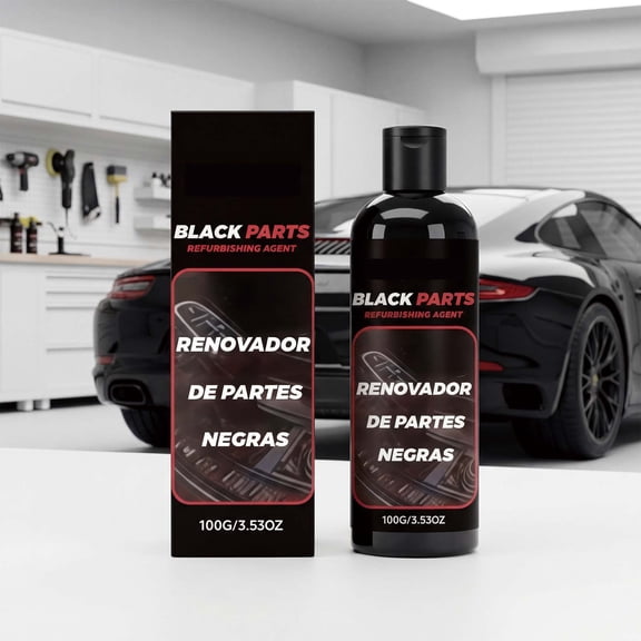Car Trim Restoration Gel 100g, Black Plastic Renew Formula, Restorer For Faded Bumpers And Door Handles, Scratch Remover For Exterior Auto Parts, Quick Application Protectant