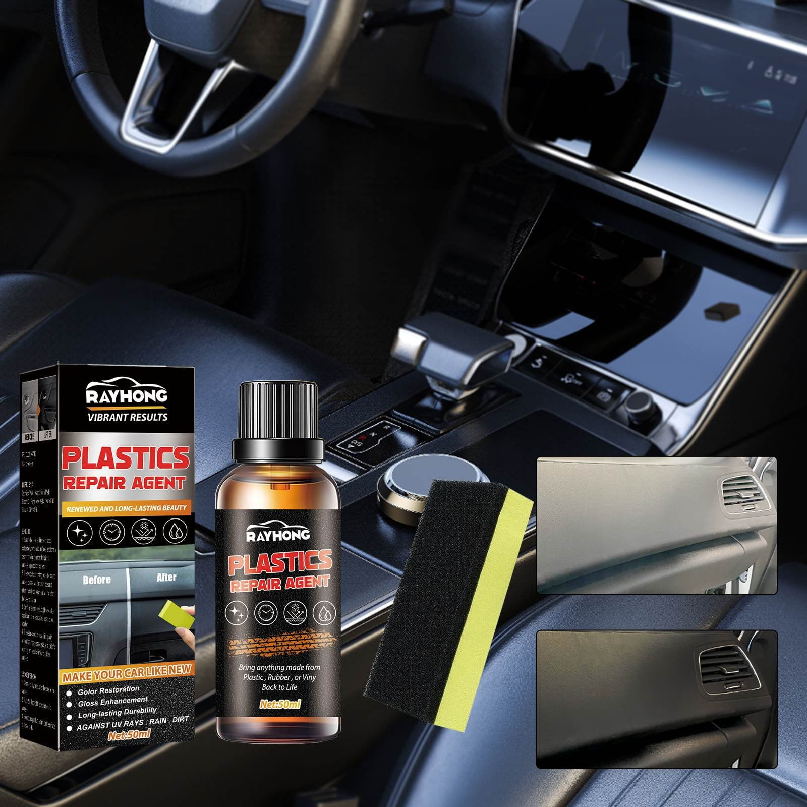 Car Trim Restorer, Plastic Restorer for Cars Interior,Plastic Restorer