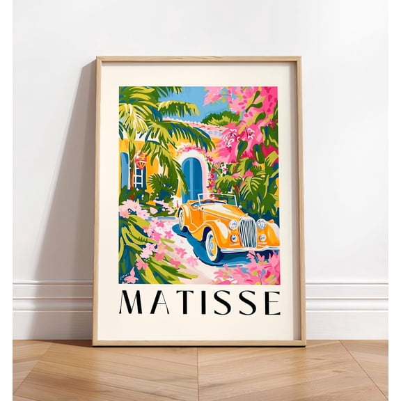 Car Tropical Summer Vibes Modern Gallery Wall Decor Unframed Paper Print